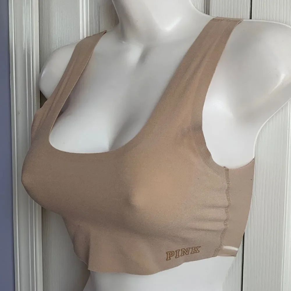 Victoria’s Secret PINK Seamless Bralette Bra XS nude